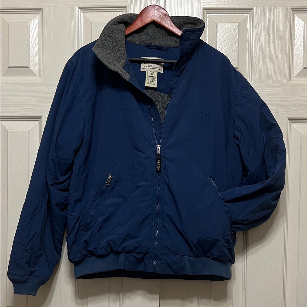 L.L. Bean Men's Deep Blue jacket Sz M